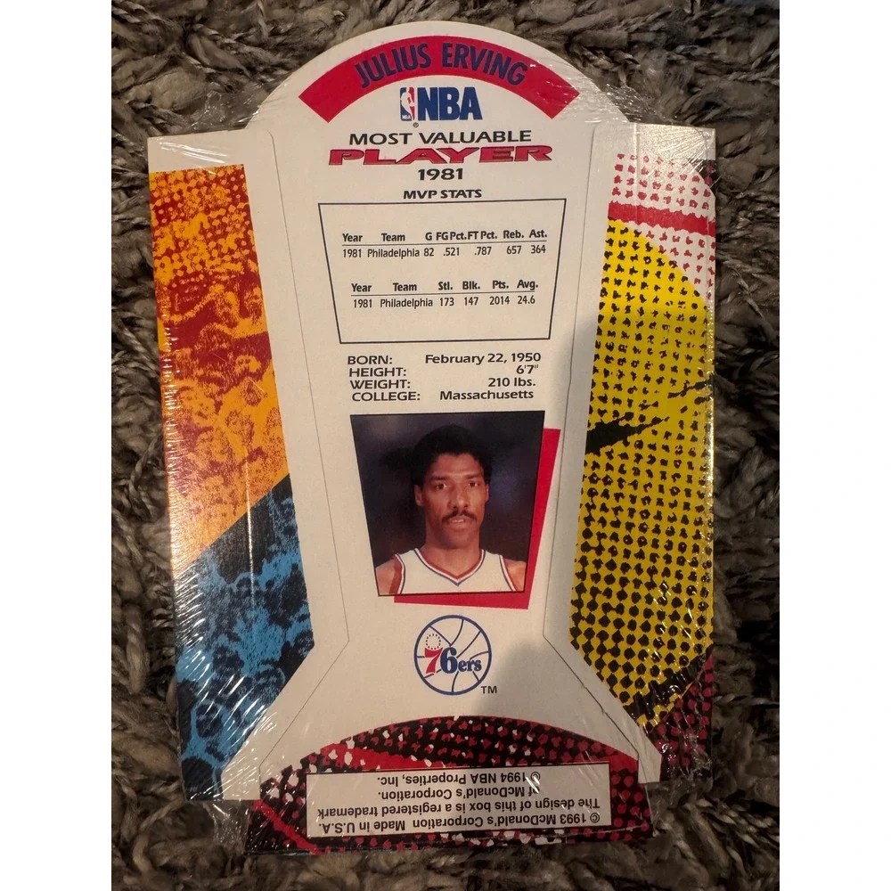 1994 McDonald's Nothing But Net MVPs NBA Card Set Sealed Moses Malone